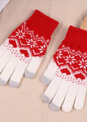 Cartoon Pattern Warm Gloves