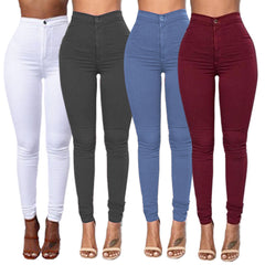 High Waist Stretch Jeans Slim Pencil Pant