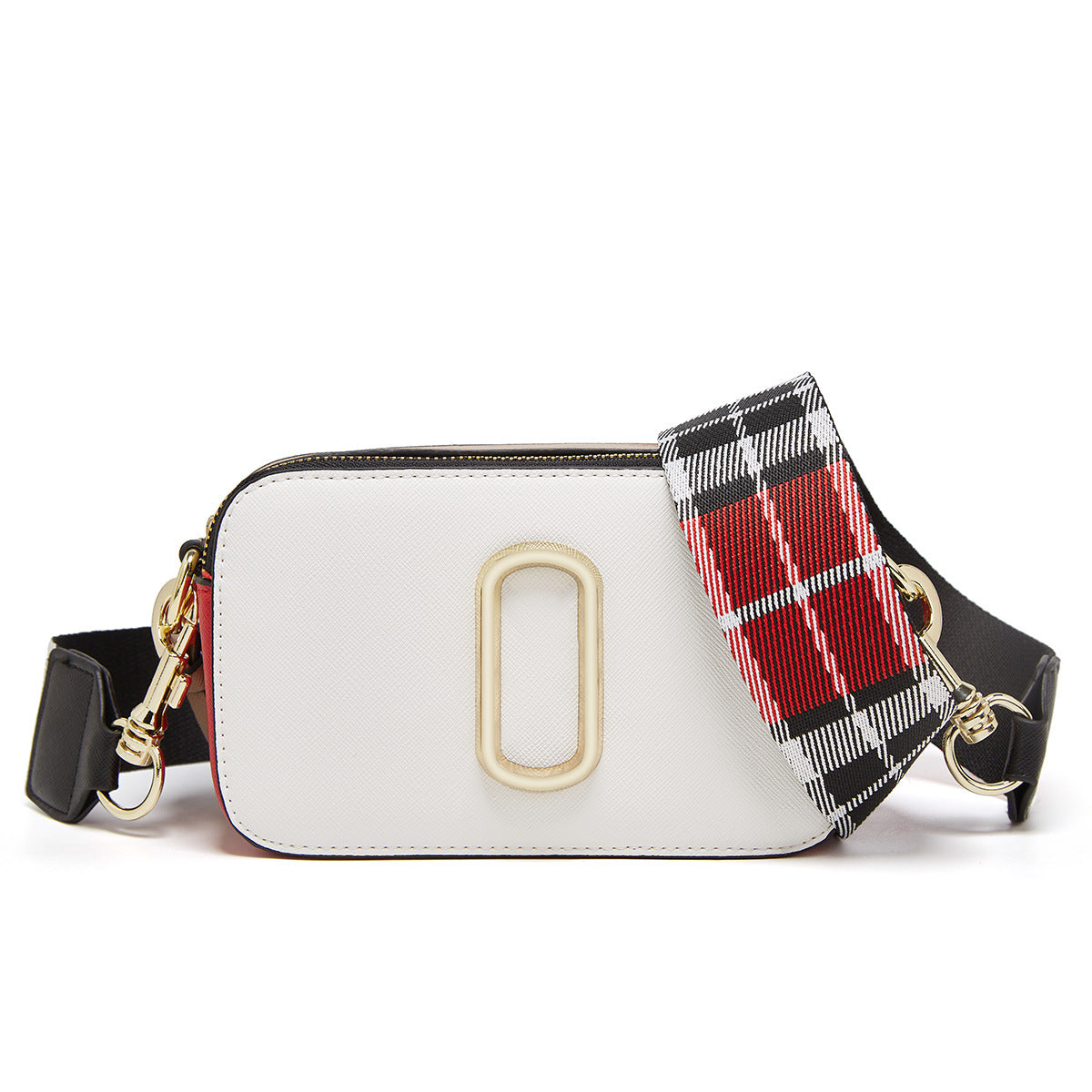 Cross Women Wide Shoulder Strap Fashion Small Square Shoulder Bags
