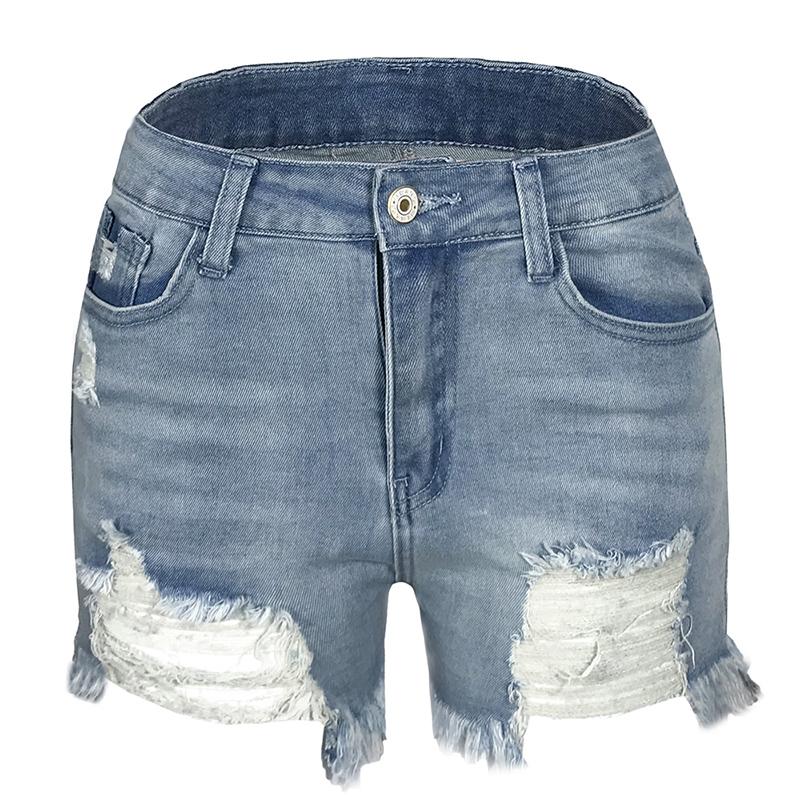 Mini Casual Cutt Off Ripped Denim Jean Shorts