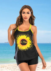 Gradient Printed Tankini Set