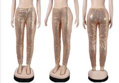 Sequinned Skinny Pants