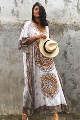Maxi Boho Dress, Beach Dress, Kaftan, Mandala (4 Colors)