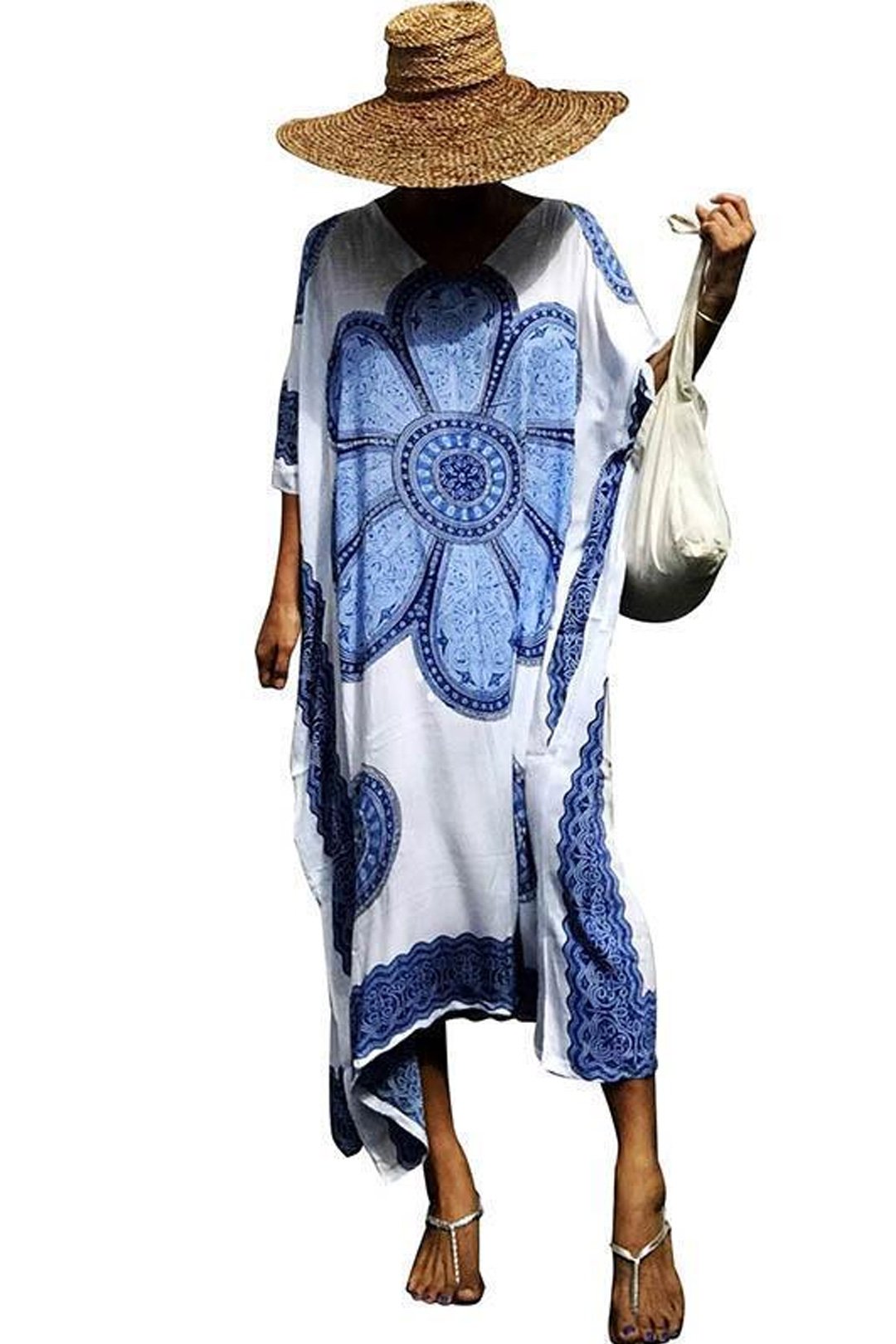 Maxi Boho Dress, Beach Dress, Kaftan, Mandala (4 Colors)