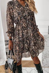Deeply Devoted Leopard Mini Dress