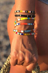 Boho Bracelet, Tila Bead  Bracelet, Colorfull