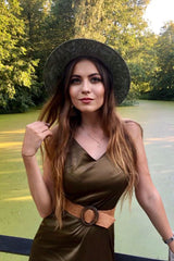 Boho Hat, Grass Fedora Hat, Stella Black Chian