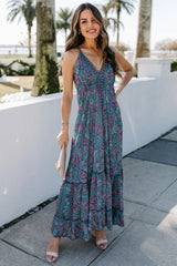 Boho Maxi Dress,  Bryony Blue Gypsy