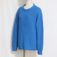 Loose Solid Color Warm Knit Sweater