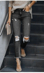 Denim Ripped Casual Jean Pant