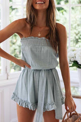 Ruffled Cotton Jumpsuit(2 colors)