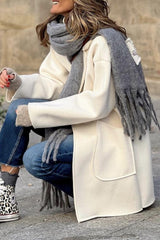 Lapel large pocket jacket