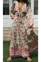Boho Skirt, Hippie Skirts, Maxi Skirt, Pink India Rose