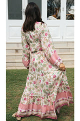Boho Skirt, Hippie Skirts, Maxi Skirt, Pink India Rose