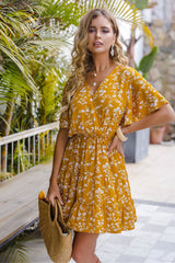 Boho Mini Dress  Sundress, Yellow Penny