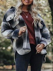 Fashion Outwear lady Printing Long Sleeve Jacket