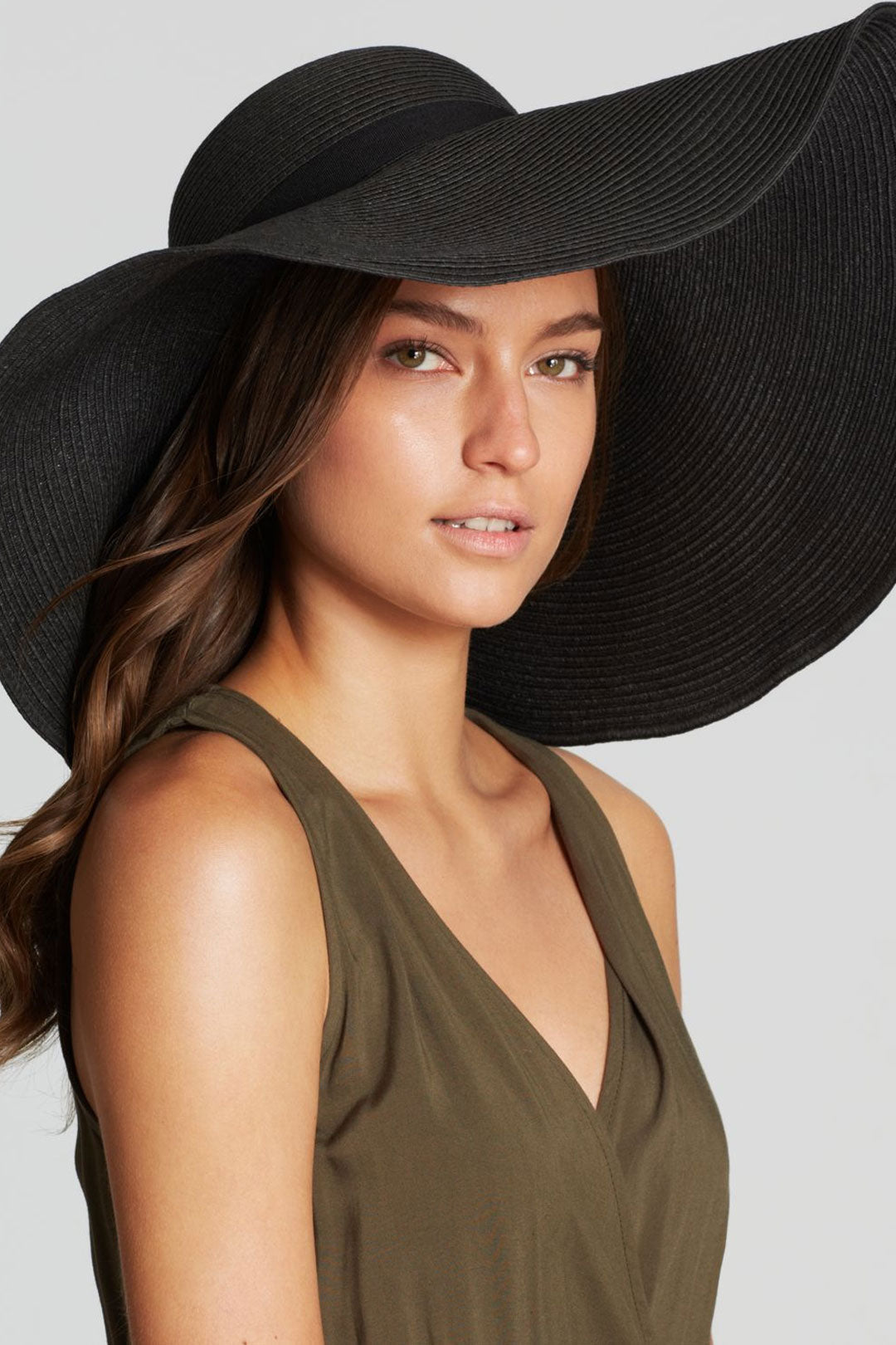 Boho Hat, Sun Hat, Beach Hat, Extra Large Wide Brim, Straw Hat, Black, White, Blue, Navy and more 19 colors (Soft, 25 cm)