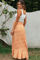 Boho Skirt, Hippie Skirts, Maxi Wrap Skirt, Daisy in Saffron