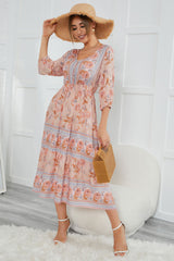 Boho Maxi Dress, Sundress, Lily-Rose in Orose