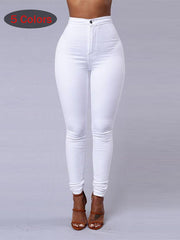 High Waist Stretch Jeans Slim Pencil Pant