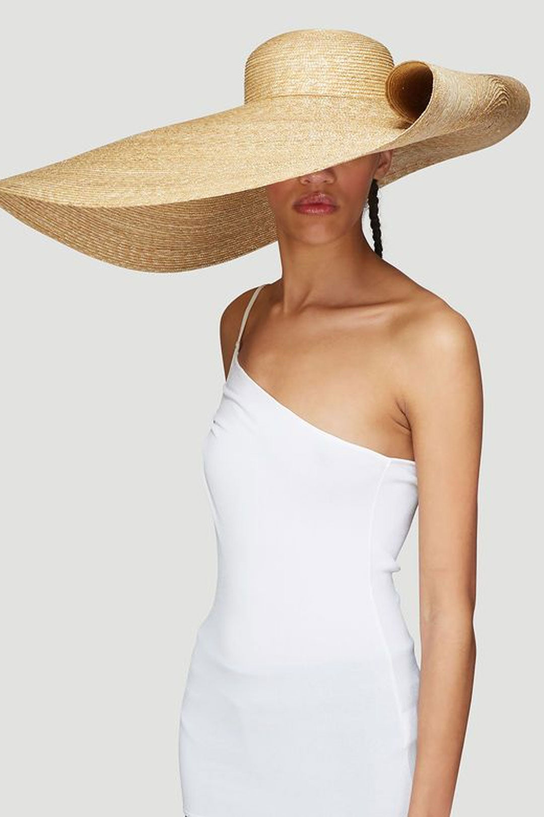 Boho Hat, Beach Hat, Extra Wide Brim Raffia Hat, Sierra Yellow High Quality (1 m, brim 40 cm)