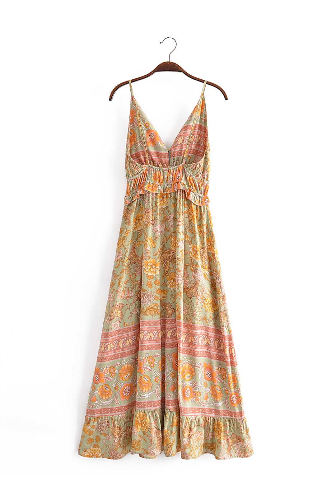 Boho Maxi Dress - Strappy - Elliana Amaryllis - Bohemian Style
