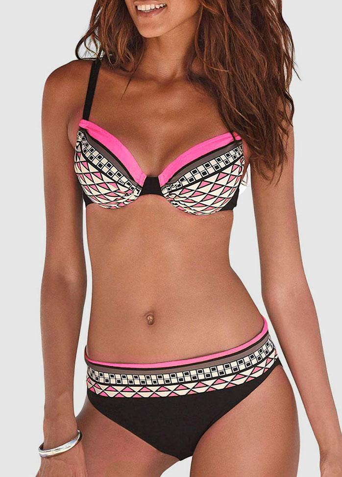 Geometric Printed Bikini Set