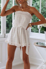 Ruffled Cotton Jumpsuit(2 colors)