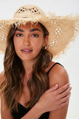 New Summer Straw Hat Hollow Woman Beach Sun Hat Female Big Eaves Casual Solid Color Hair Edge Rafi Straw Hat