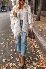 Plaid Tassels Shawl