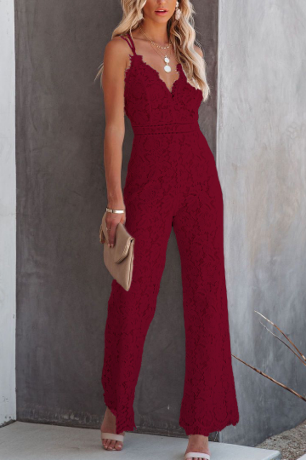 Glimpse of Glam Lace Jumpsuit