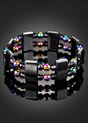 Double Layer Black Magnet Colorful Bracelet