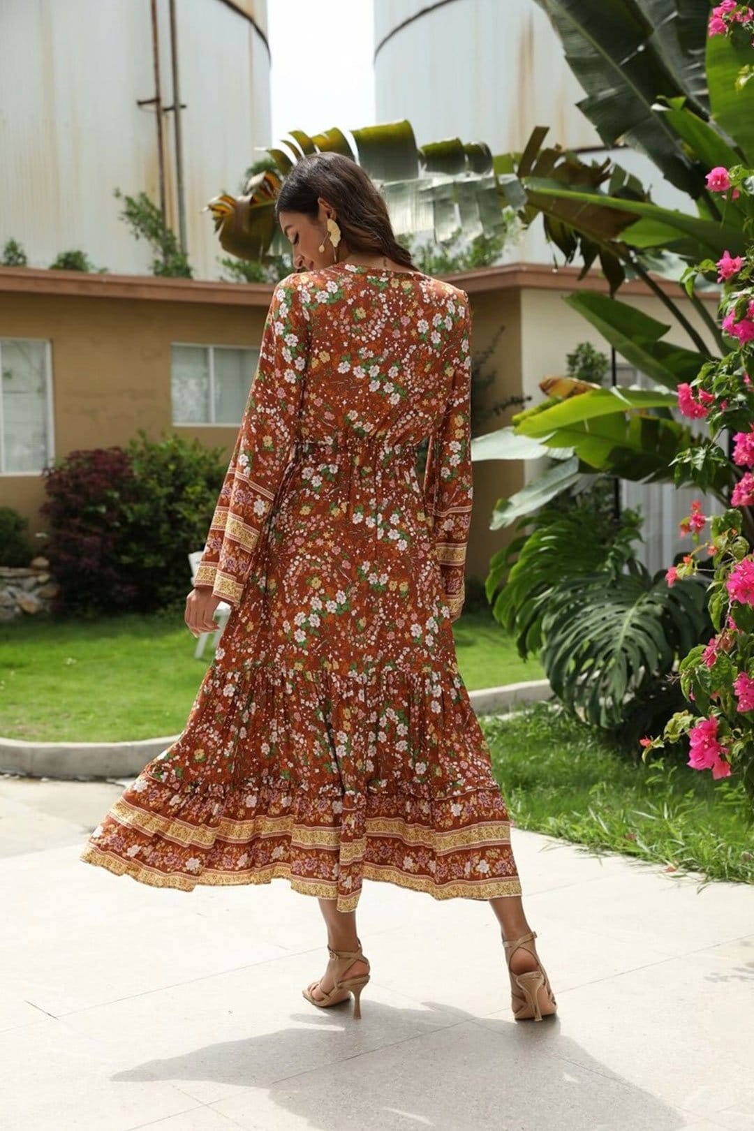 Boho Maxi Dress, Gown, Amie in Bown