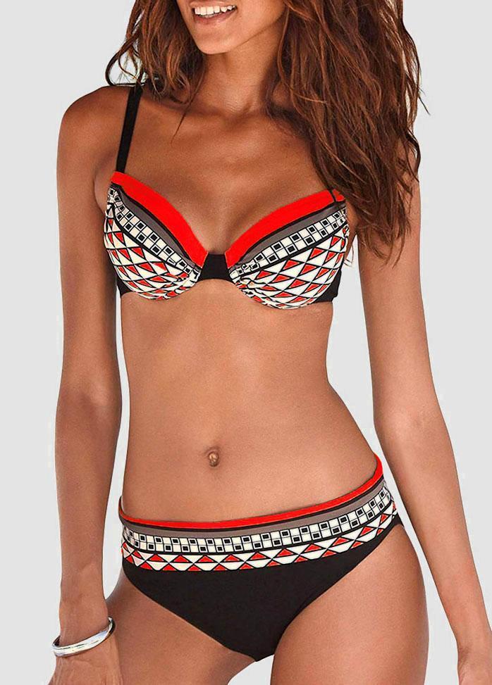 Geometric Printed Bikini Set