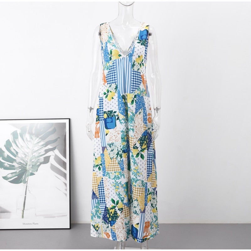 Boho Beach Dress - Printed Summer Dress for Your Holiday Getaway Hannah