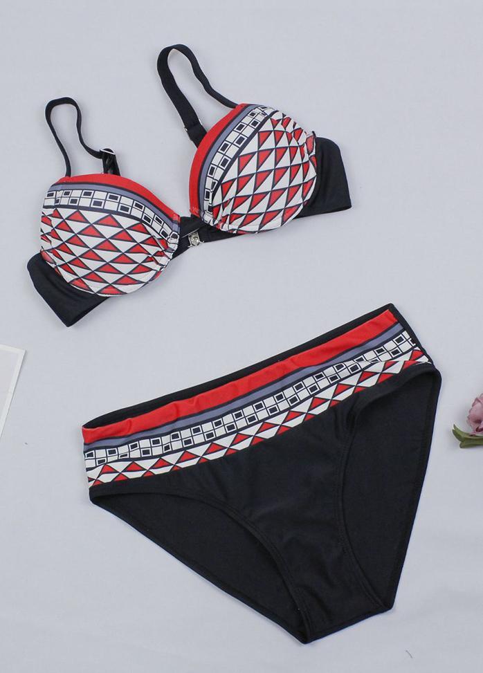 Geometric Printed Bikini Set