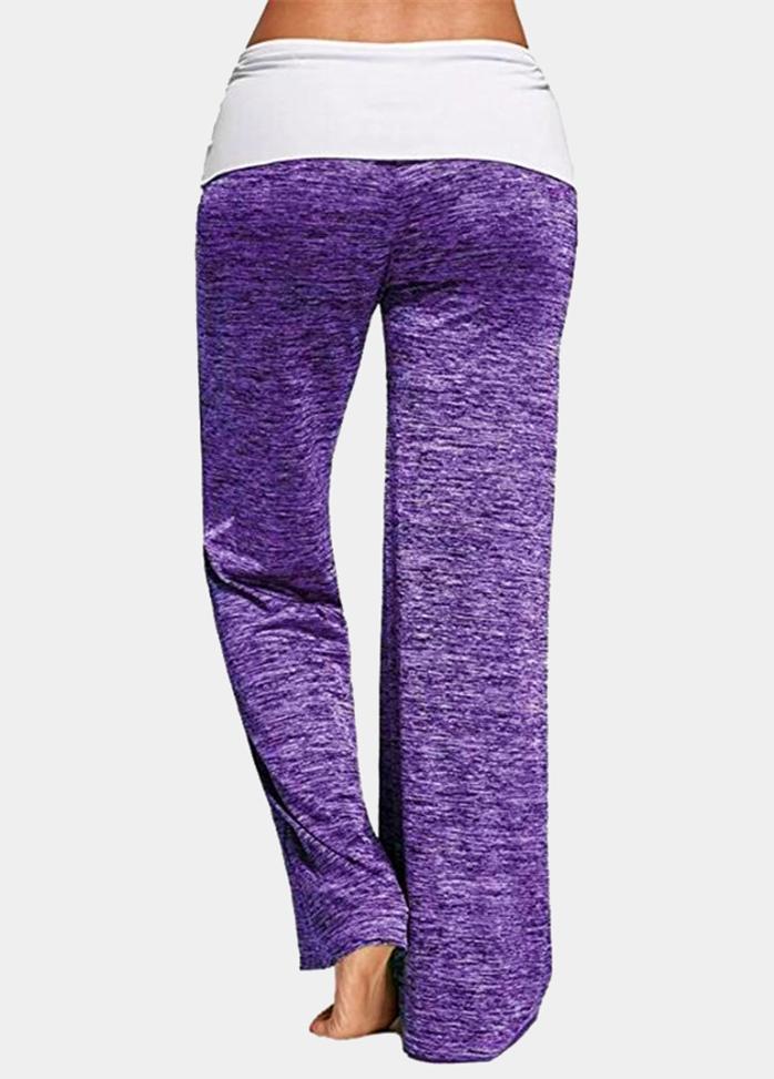 Lacing Patchwork Loose Pants