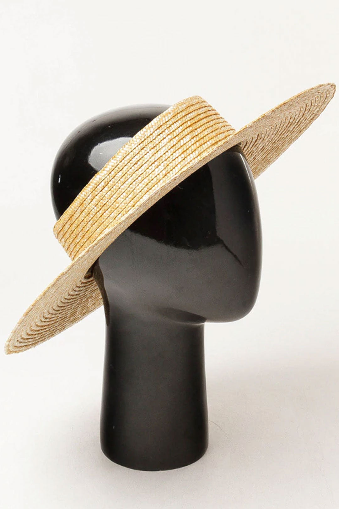Boho Hat, Sun Hat, Beach Hat, Wide Brim Straw Hat 10 cm, Shade Visor Beige