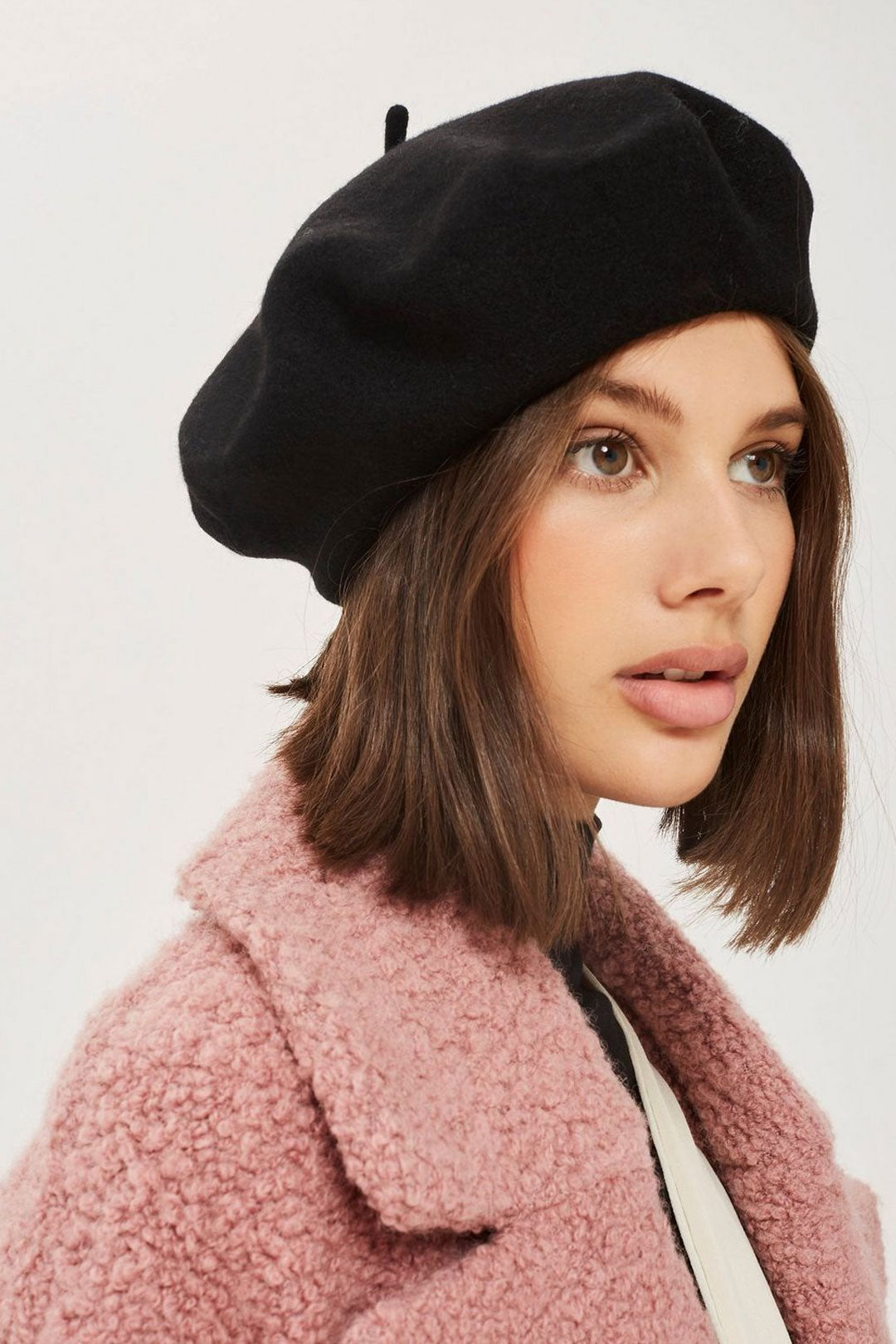 Boho Hat, Beret Hat, Artist Beanie Hat in Black, Beige and 28 colors