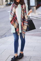 Plaid Blanket Scarf