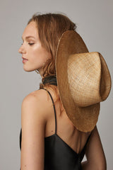Boho Hat, Sun Hat, Beach Hat, Straw Jazz Hat, Beige, Pink