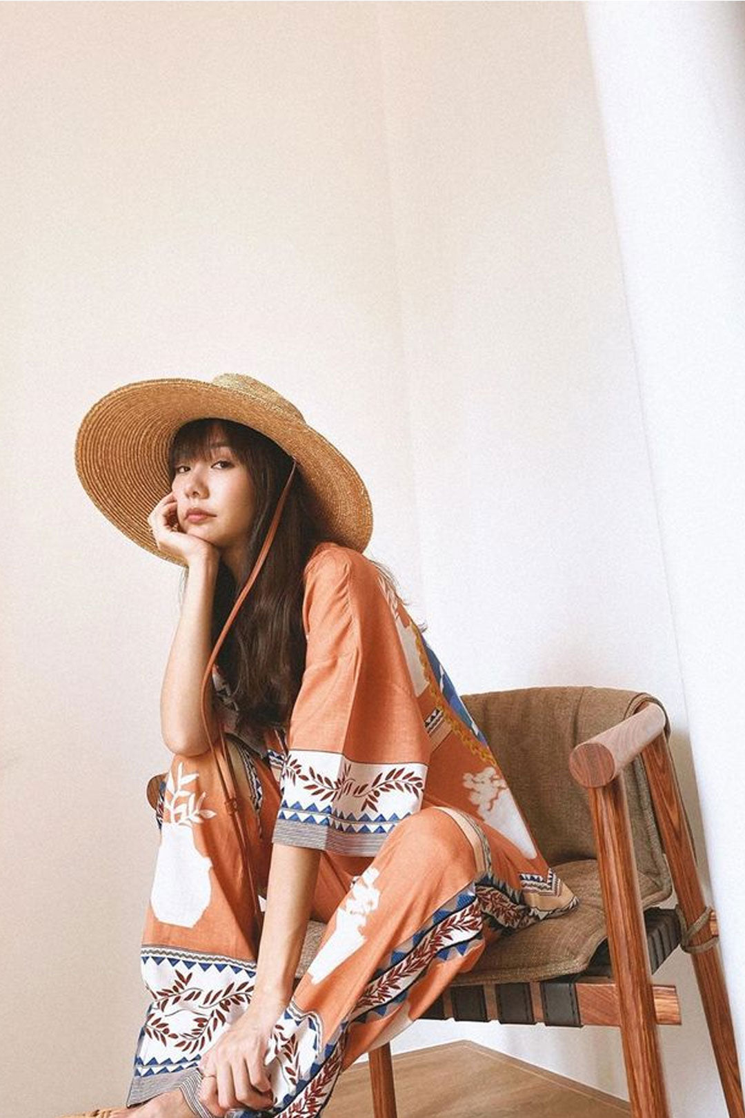 Boho Hat, Sun Hat,Beach Hat, Straw Hat, Brown Studio