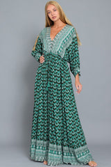 Maxi Dress, Boho Dress, Kimono Dress, Towards the Sun