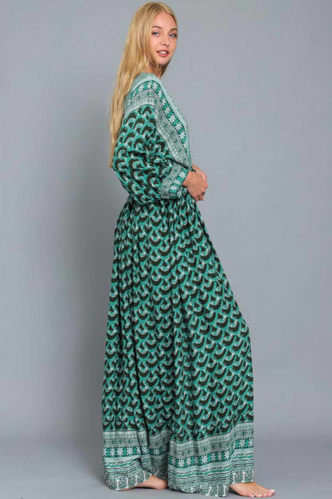 Maxi Dress, Boho Dress, Kimono Dress, Towards the Sun