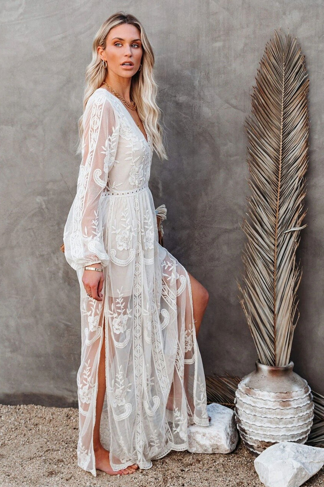 Maxi Dress - Boho Dress - Sundress - Lace Dress - Black Aitana