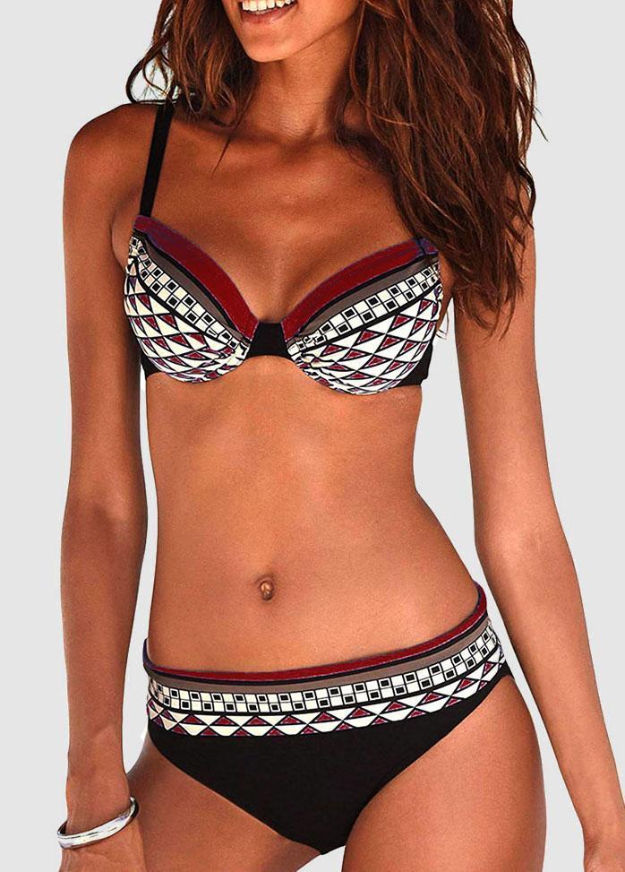 Geometric Printed Bikini Set