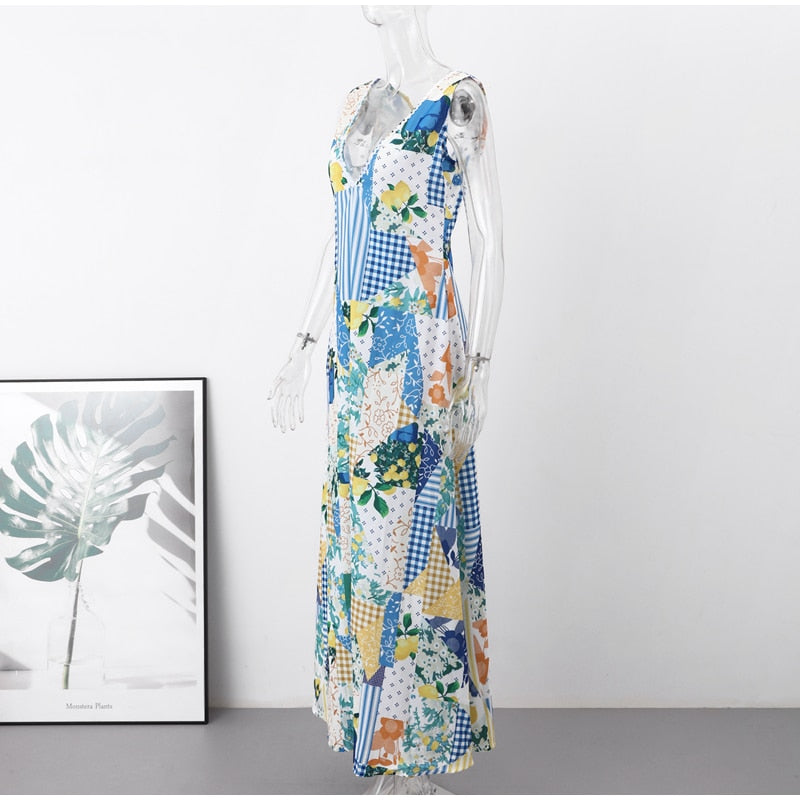 Boho Beach Dress - Printed Summer Dress for Your Holiday Getaway Hannah