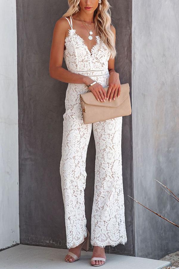 Glimpse of Glam Lace Jumpsuit