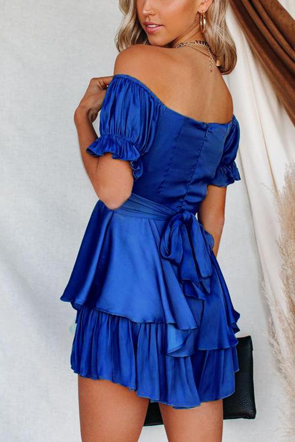 Margot Satin Off The Shoulder Romper