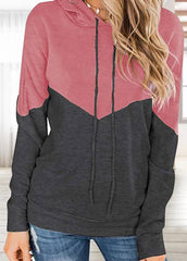 Drawstring Long Sleeve Casual Hoodie